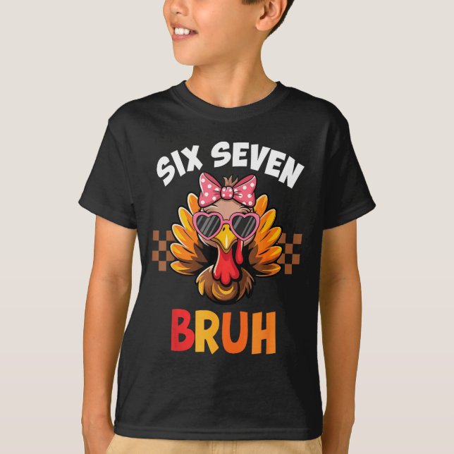 Camiseta Funny 67 Meme Six Seven Bruh Aesthetic  (Anverso)