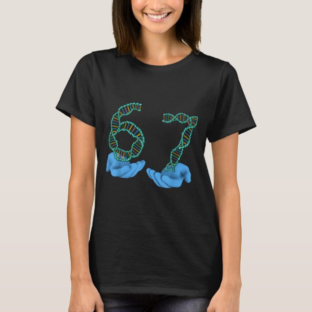 Camiseta Funny 67 Number Meme Dna Replication Molecular Sci (Anverso)
