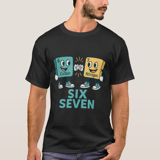 Camiseta Funny 67 Science Teacher 6 7 Carbon Nitrogen Perio (Anverso)