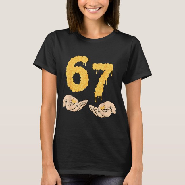 Camiseta Funny 67 Six Seven Cheesy Mac &amp; Cheese 6 7 Kid (Anverso)