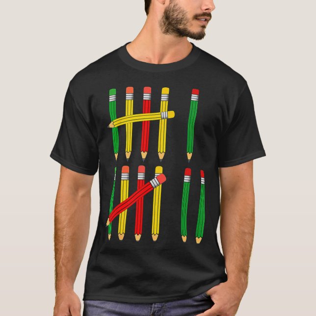 Camiseta Funny 67 Tally Marks Math For Teachers Students Si (Anverso)