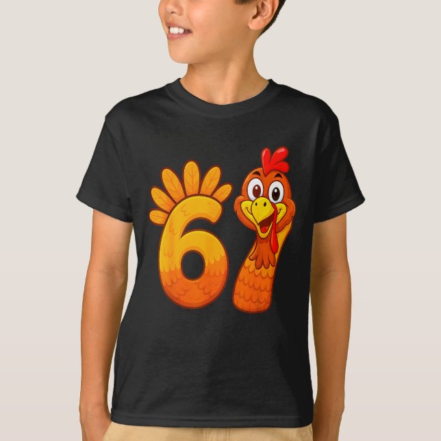 Camiseta Funny 67 Thanksgiving Meme Turkey Six Seven Costum (Anverso)