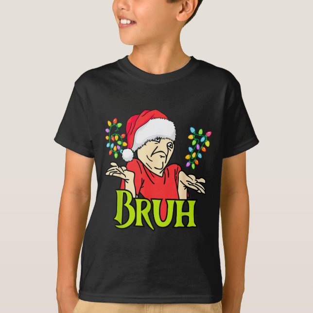 Camiseta Funny 6 7 Bruh Merry Christmas Santa 67 Meme Men W (Anverso)