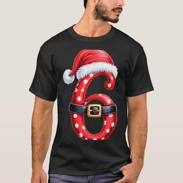 Camiseta Funny 6 7 Six Seven Meme Couple Matching Christmas (Anverso)