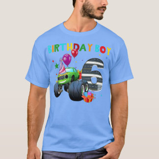 Camiseta Funny 6th Shirts Monster Truck Birthday Shirt 6 Ye