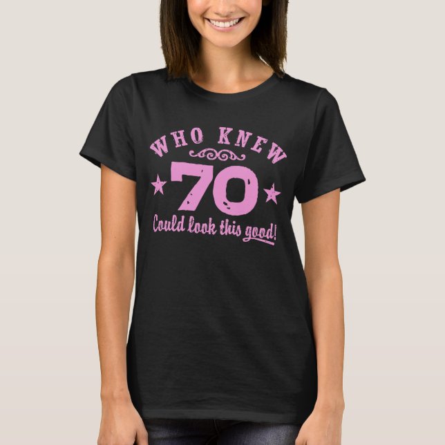 Camiseta Funny 70 cumpleaños (Anverso)