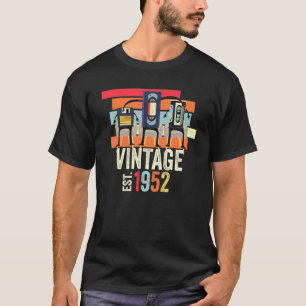 Camiseta Funny 70th Birthday Vintage Music Tech 1952 Nacimi