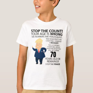 Camiseta Funny 70th Year Birthday Present Happy Birth year