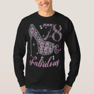 Camiseta Funny 78 Fabularmente Sparkly Bomba Zapatos 78º Na