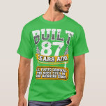 Camiseta Funny 87th Birthday Shirt Vintage construido 87 añ<br><div class="desc">La divertida 87ª Vintage de la Camisa de Cumpleaños construida hace 87 años en el Chiste .</div>