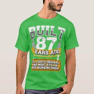 Camiseta Funny 87th Birthday Shirt Vintage construido 87 añ