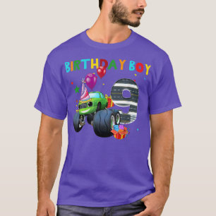 Camiseta Funny 9th Shirts Monster Truck Birthday Shirt 9 Ye