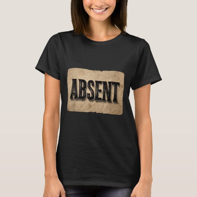 Camiseta Funny Absent Speech Costume For Boys And Girls  (Anverso)