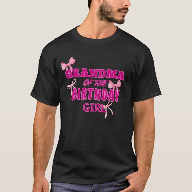Camiseta Funny Abuela Fiesta de Cumpleaños Para La Familia (Anverso)