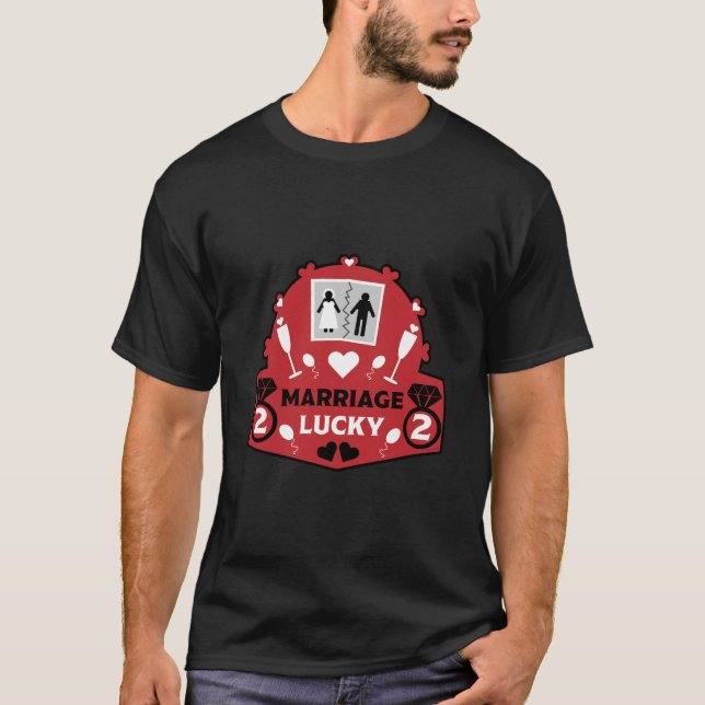 Camiseta Funny acaba de casarse otra vez (Anverso)