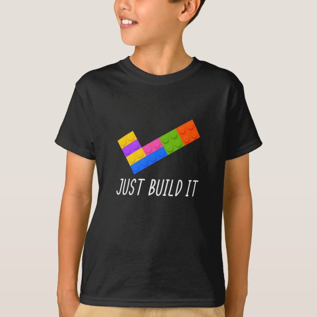Camiseta Funny Acabo De Construir El Edificio Bloques De Re (Anverso)