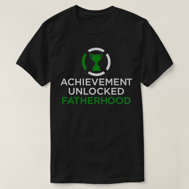 Camiseta Funny Achievement Unlocked Father Son Matching  (Diseño del anverso)