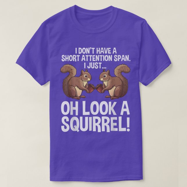 Camiseta Funny ADHD Squirrel Design For Men Women Chipmunk  (Diseño del anverso)