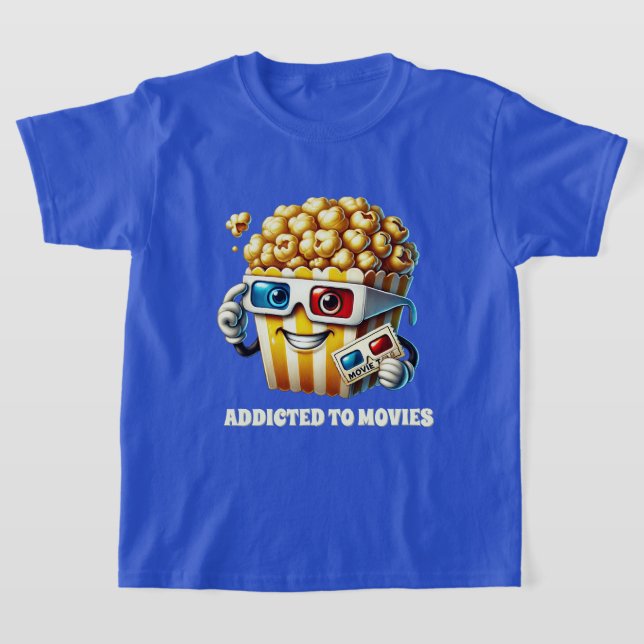 Camiseta Funny adicto al cine palomitas de maíz (Distribución)