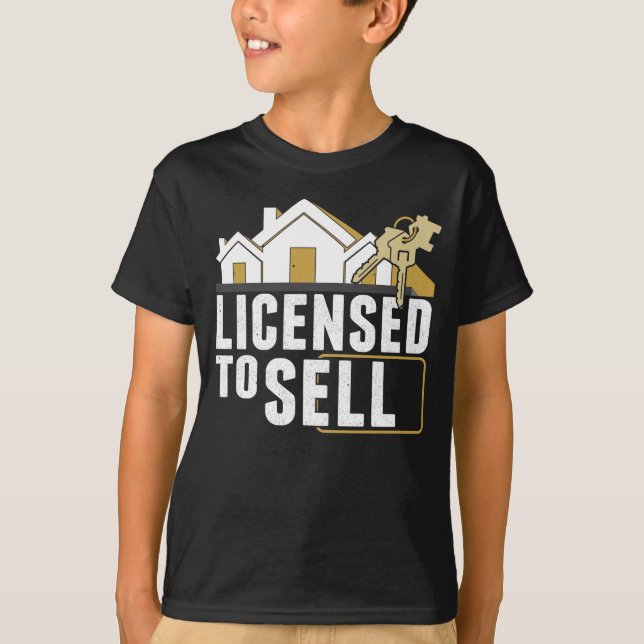 Camiseta Funny Agente Inmobiliario Humor Property Broker (Anverso)