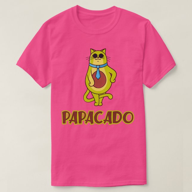 Camiseta Funny Aguacado Papacado Vegan Dad Classic TS (Diseño del anverso)