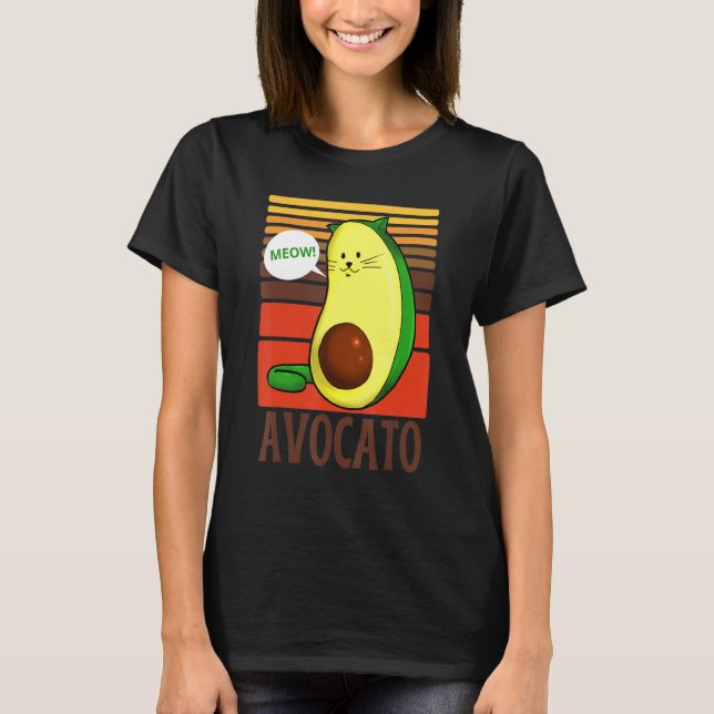 Camiseta Funny Aguacate Aguacate Ca Para Gatos (Anverso)