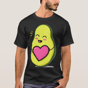 Camiseta Funny aguacate Corazón Cute Kawaii Vegan Gift Homb