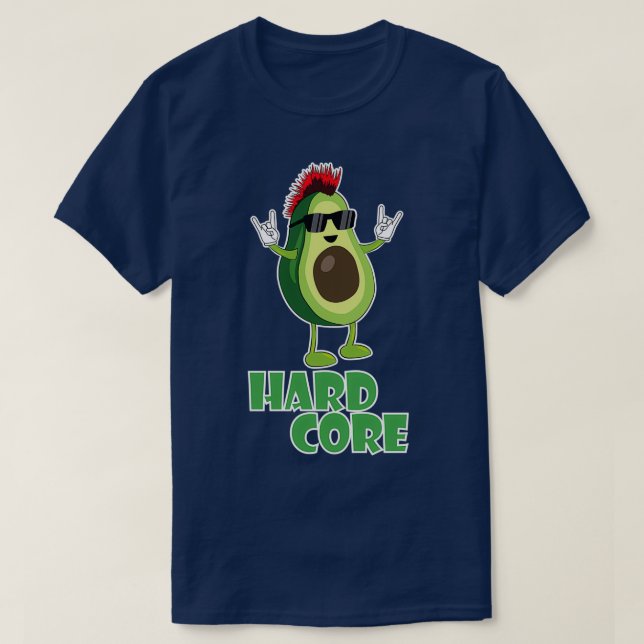 Camiseta Funny aguacate de núcleo duro (Diseño del anverso)