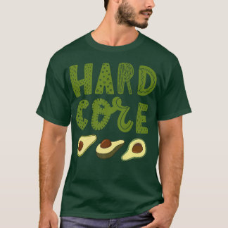 Camiseta Funny aguacate de núcleo duro