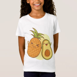 Camiseta Funny Aguacate Pineapple Mejor Amigos BFF Kawaii