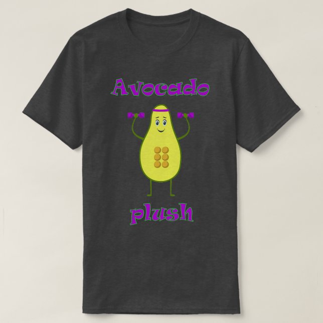 Camiseta Funny aguacate plush cute aguacate (Diseño del anverso)