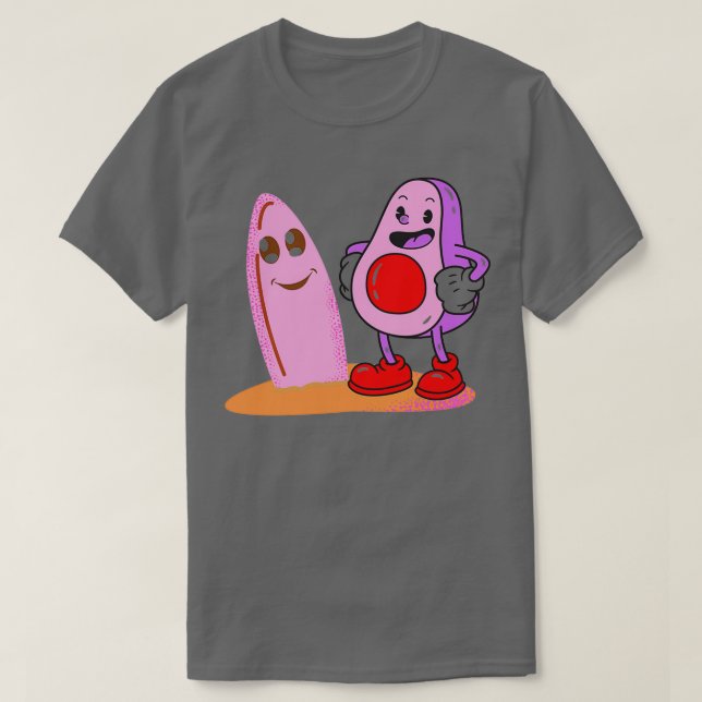 Camiseta Funny Aguacate Surfing 29 (Diseño del anverso)