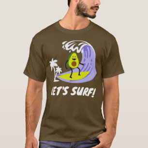 Camiseta Funny aguacate surfing 60
