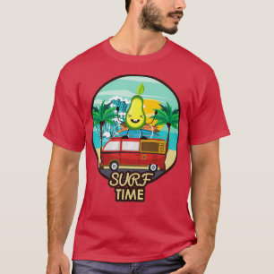 Camiseta Funny aguacate surfing 67