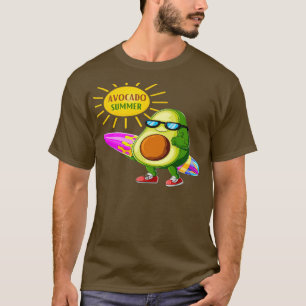 Camiseta Funny Aguacate Surfing aguacate verano