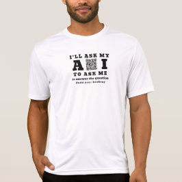 Camiseta Funny AI Startup Tech – 2 QR Code Custom Marketing