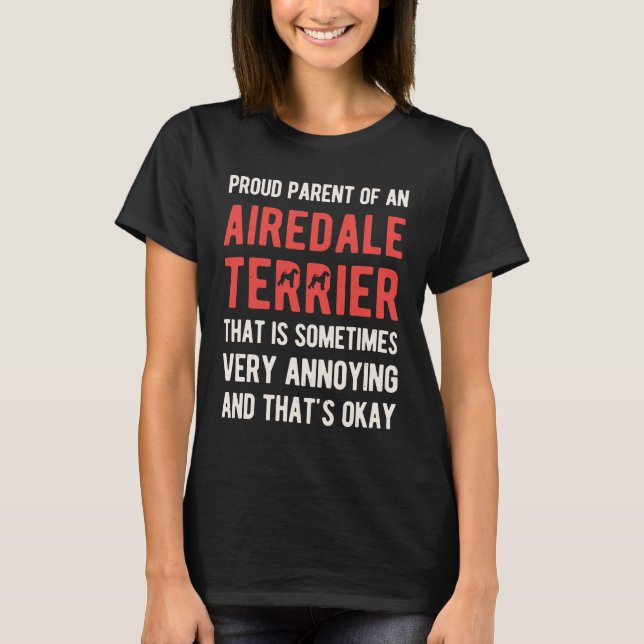 Camiseta Funny Airedale Terrier (Anverso)