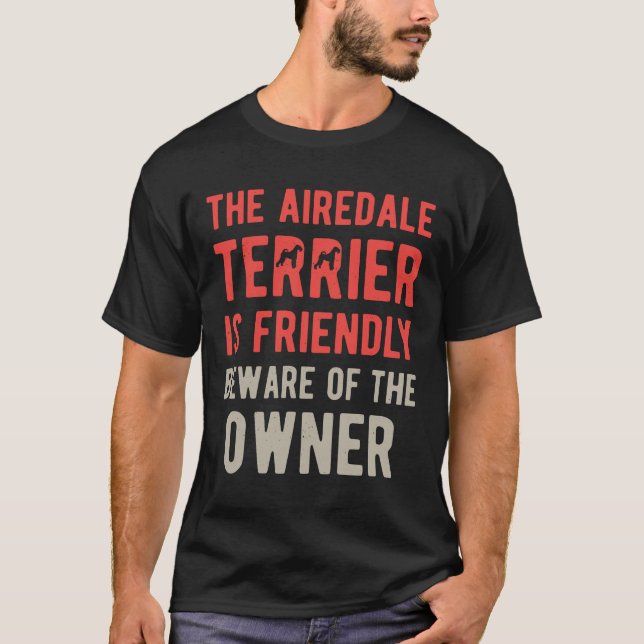 Camiseta Funny Airedale Terrier (Anverso)