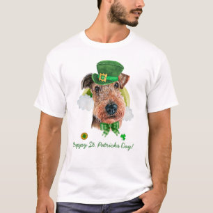 Camiseta Funny Airedale Terrier Gold St Patricks Day