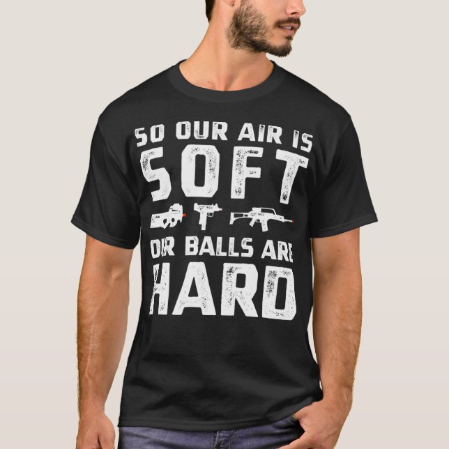Camiseta Funny Airsoft balls Hard Airsofling Sport Airsofte (Anverso)