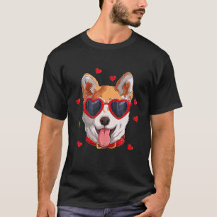 Camiseta Funny Akita Inu El día de San Valentín de Perro Ak