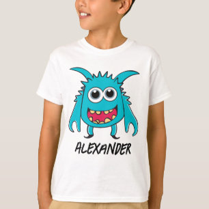 Camiseta Funny Alien Blue Green Monster Personalizado
