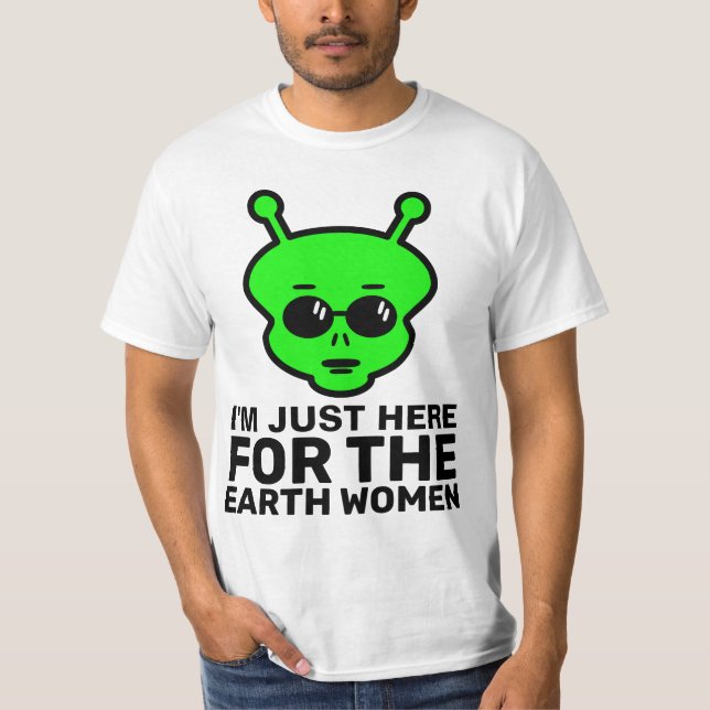 CAMISETA FUNNY ALIEN MENS T-SHIRT (Anverso)