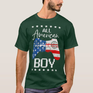 Camiseta Funny All American Boys 4JulySon Video Game USA