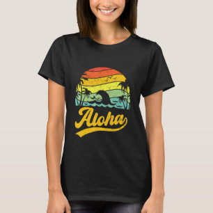Camiseta Funny Aloha Hawaii Palm Tree Beach Vacation Family