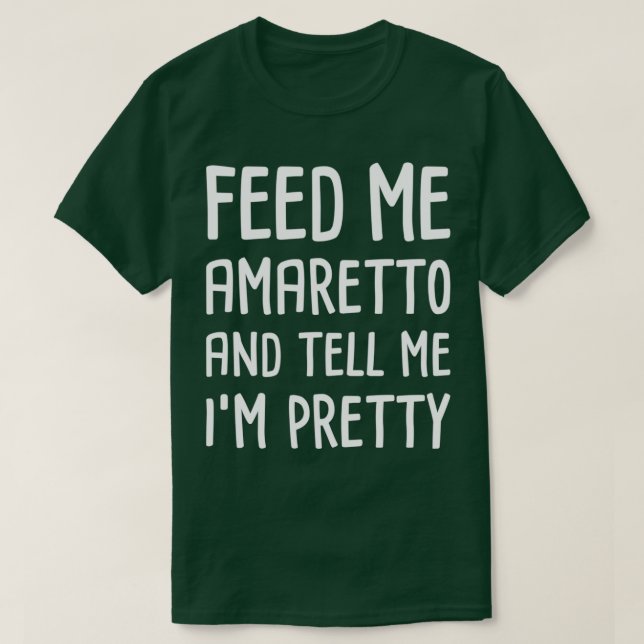 Camiseta Funny Amaretto Italiano Liqueur Bartender (Diseño del anverso)
