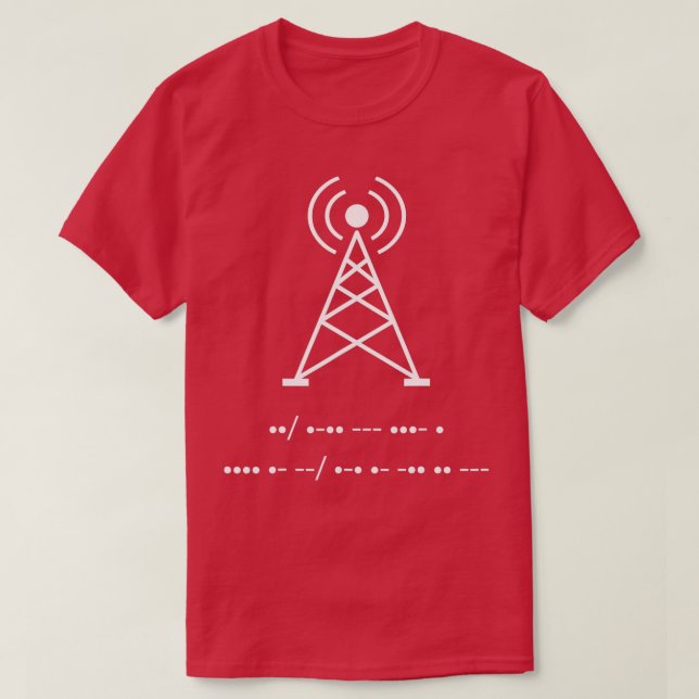 Camiseta Funny Amateur Ham Radio Morse Code Shirt Gift (Diseño del anverso)