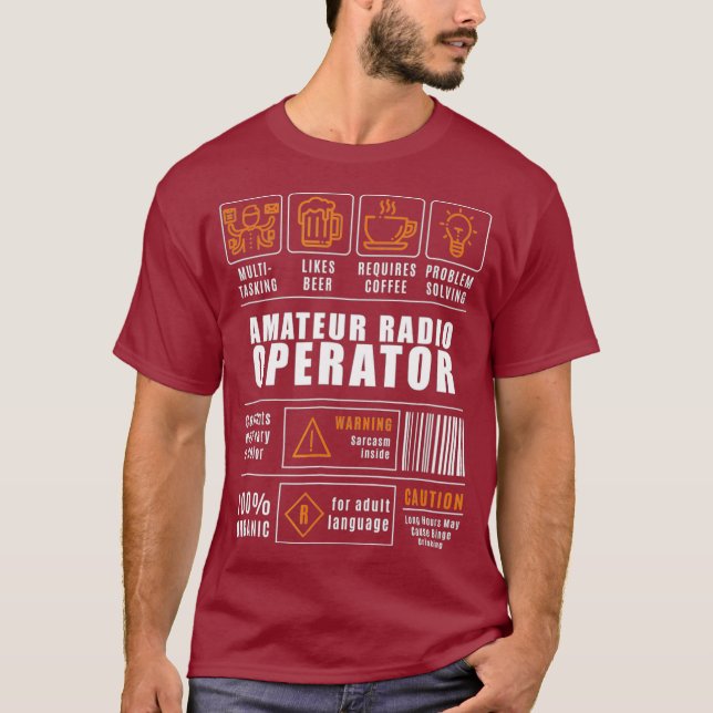 Camiseta Funny Amateur Ham Radio Tshirt (Anverso)