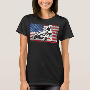 Camiseta Funny American Flat Track Motorcycle Gige Guay Bik