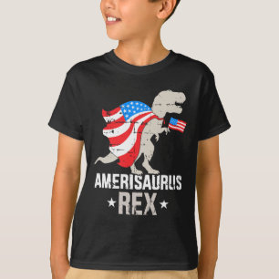 Camiseta Funny Amerisaurus Rex Dinosaur Independence Day 4t